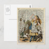 Alice in het wonderland briefkaart (Voorkant / Achterkant)