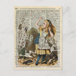 Alice in het wonderland briefkaart