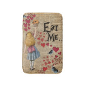Alice in het Wonderland eet me Muffin Badmat (Voorkant Verticaal)