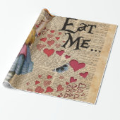 Alice in het Wonderland eet me Muffin Cadeaupapier (Uitgerold)