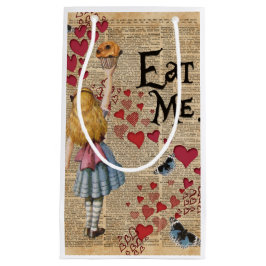 Alice in het Wonderland eet me Muffin Klein Cadeauzakje