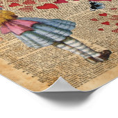 Alice in het Wonderland eet me Muffin Poster (Hoek)