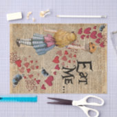 Alice in het Wonderland eet me Muffin Tissuepapier (Craft)