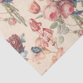 Alice in het Wonderland  Garden Flowers Tissue Tissuepapier (Detail)
