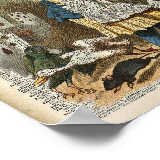 Alice in het wonderland poster (Hoek)