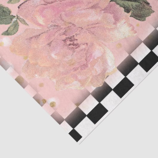 Alice in het Wonderland Roos Teapot Tissuepapier (Detail)