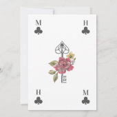 Alice in het Wonderland Tea Party Menu Kaart (Achterkant)