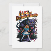 Alice in Nightmareland – Donkere Cartoon Kaart (Voorkant)