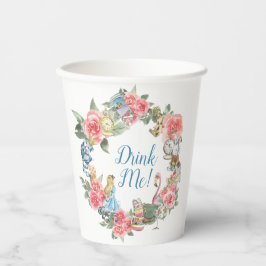 Alice in Onderland Geachte 'Birthday Party Cups' Papieren Bekers