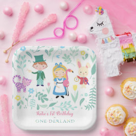 Alice in One-derland | Eerste verjaardag Papieren Bordje