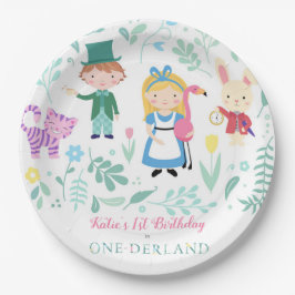 Alice in One-derland | Eerste verjaardag Papieren Bordje