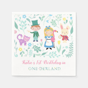 Alice in One-derland Verjaardagsfeest Servet