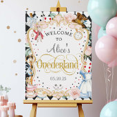 Alice in Onederland, 1 jarig welkomstbord Poster