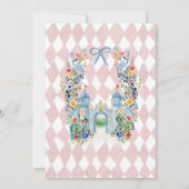 Alice in ONEderland 1e verjaardag grillig Kaart (Achterkant)