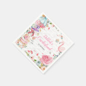 Alice in Onederland 1e verjaardag Mad Tea Party Servet (Hoek)