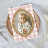 Alice in ONEDERLAND 1e verjaardag  Tea Foto Kaart