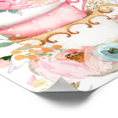 Alice in Onederland 1e verjaardag Theepartij Banne Poster (Hoek)