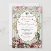 Alice in Onederland 1e Verjaardag uitnodiging (Voorkant)