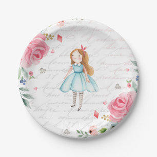 Alice in Onederland 1st Birthday Mad Tea Party Papieren Bordje