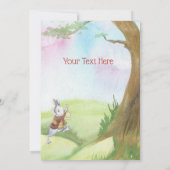 Alice in Onederland 1st Birthday Party Invitation Kaart (Achterkant)