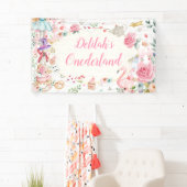 Alice in Onederland 1st Birthday Tea Party Banner (Insitu)