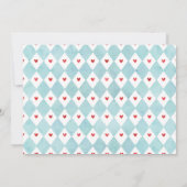 Alice in ONEderland Birthday Invitation Tea Party Kaart (Achterkant)