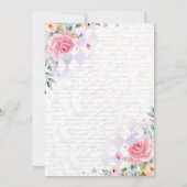 Alice in ONEderland Birthday Whimsical Tea Party Kaart (Achterkant)