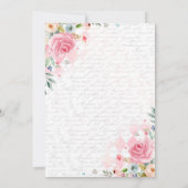 Alice in ONEderland Birthday Whimsical Tea Party Kaart (Achterkant)