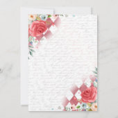 Alice in ONEderland Birthday Whimsical Tea Party Kaart (Achterkant)