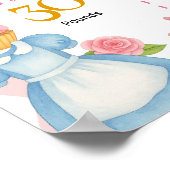 Alice in Onederland eerste verjaardag mijlpaal tek Poster (Hoek)