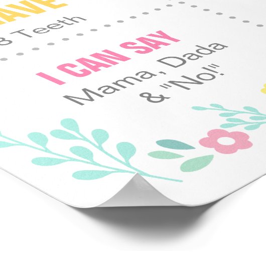 Alice in Onederland, eerste verjaardag poster (Hoek)