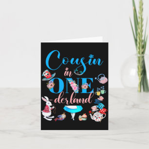Alice In Onederland Familie Neef Van De Verjaardag Kaart