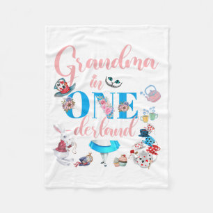 Alice in Onederland Familie Oma van de Verjaardag Fleece Deken