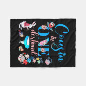 Alice In Onederland Family Cousin Of The Birthday Fleece Deken (Voorkant (Horizontaal))