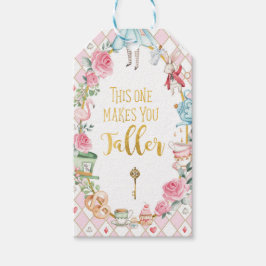 Alice in Onederland Mad Tea Party Girl Birthday Cadeaulabel