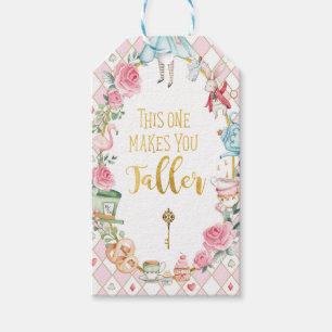 Alice in Onederland Mad Tea Party Girl Birthday Cadeaulabel