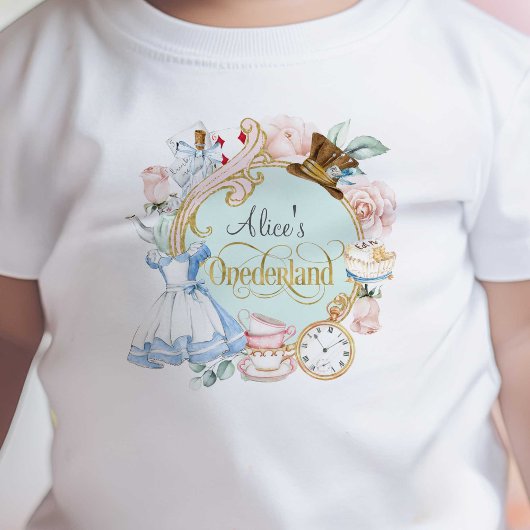 Alice in Onederland, meisje, 1-jarig Baby T-Shi