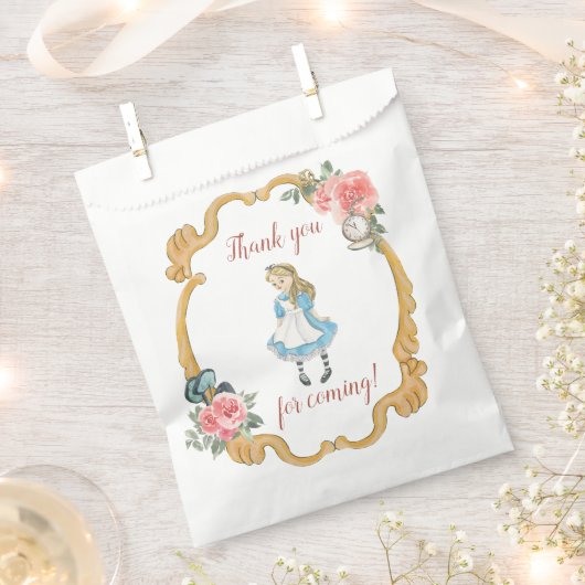 Alice in Onederland Party Favor Bag Bedankzakje (Geknipt)