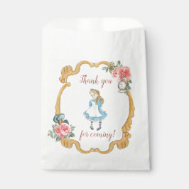 Alice in Onederland Party Favor Bag Bedankzakje