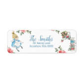 Alice in Onederland Return Address Labels (Voorkant)