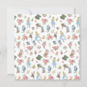 Alice in Onederland Thmed Birthday Party Napkins Kaart (Voorkant)