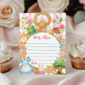 Alice in Onederland Time Capsule Note Message Kaar Bedankkaart