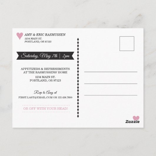 Alice in Onederland - uitnodiging tot het Briefkaa (Achterkant)