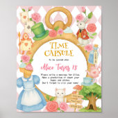 Alice in Onederland Verjaardagsfeestje Time Capsul Poster (Voorkant)