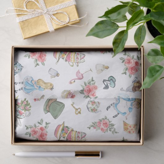 Alice in Onederland - Veronderd weefselpapier Tissuepapier (Geschenk)