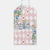 Alice in Onederland Whimsical Verjaardag Bedankt Cadeaulabel (Achterkant)