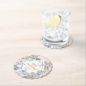 Alice in Onederland Whimsical Verjaardag Kartonnen Onderzetters (Insitu)