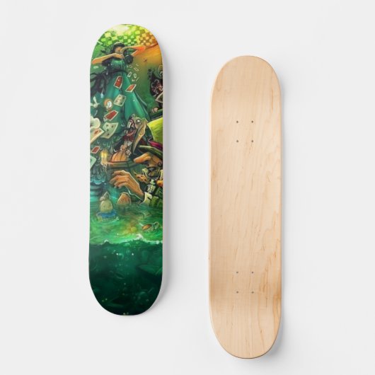 Alice in Skateland Skateboard (Voorkant)