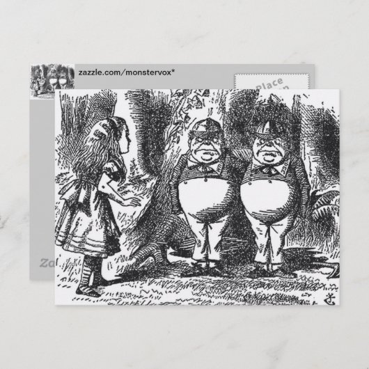 Alice in Sprookjesland Briefkaart (Voorkant / Achterkant)