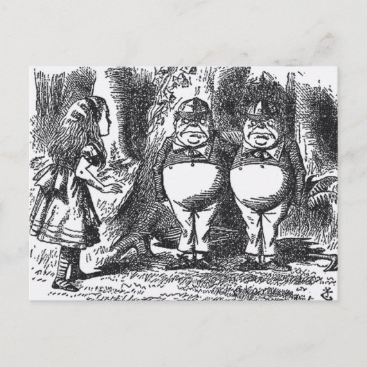 Alice in Sprookjesland Briefkaart (Voorkant)